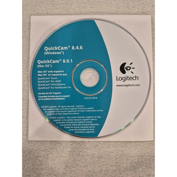 LOGITECH QuickCam USB WebCam Camera V-UJ15 For Notebooks 4.F5 w/ Case - Picture 9 of 11